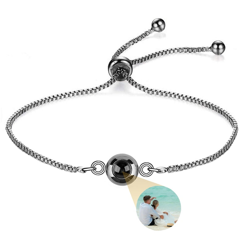 Bracelet With Photo Inside Box Chain