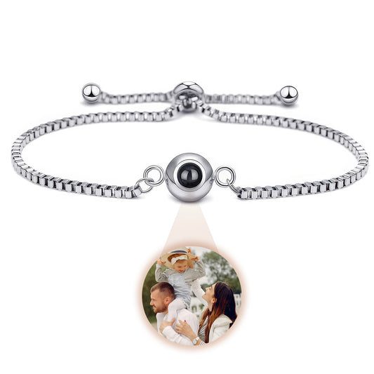 Bracelet With Photo Inside Box Chain