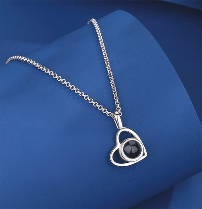 Necklace With Photo Inside Heart