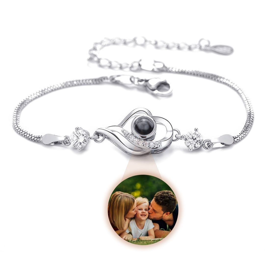 Bracelet With Photo Inside Embrace of Harmony