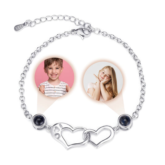 Bracelet With Photo Inside Double Love