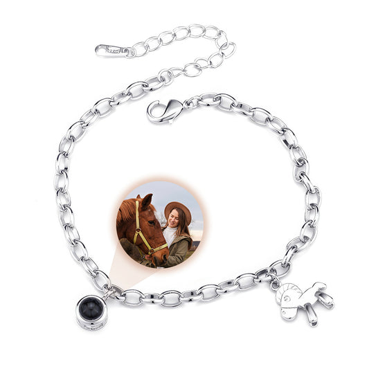 Bracelet With Photo Inside Horse