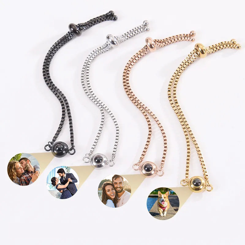 Bracelet With Photo Inside Box Chain