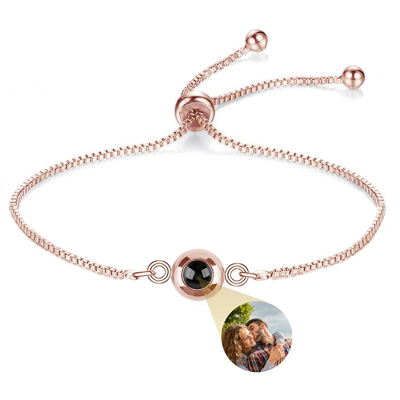 Bracelet With Photo Inside Box Chain