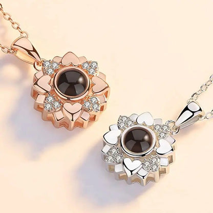 Necklace "The Bloom of Elegance" With Photo Inside