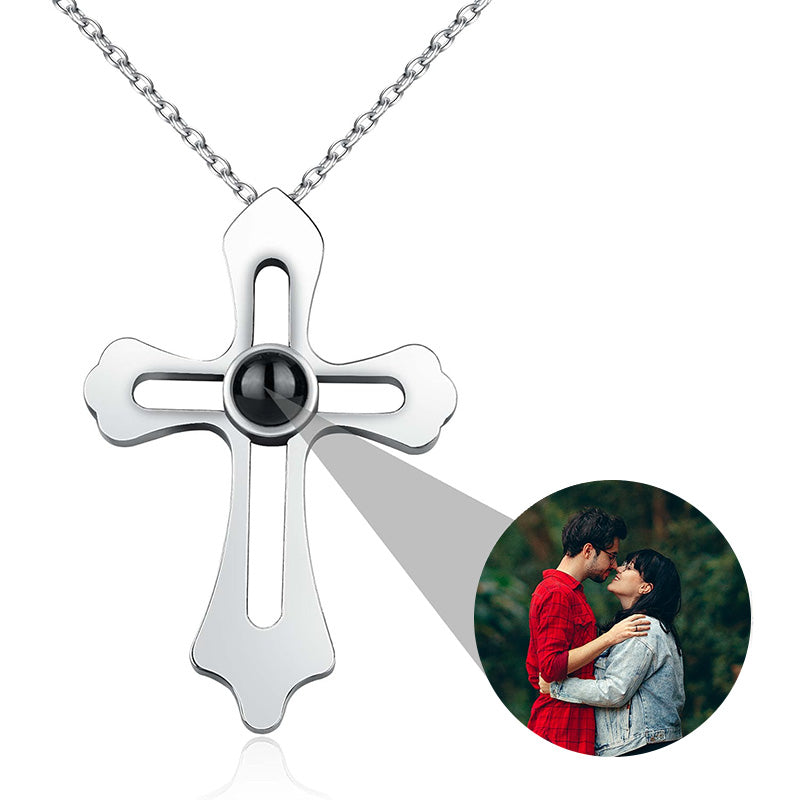 Necklace "Cross of Eternity" With Photo Inside