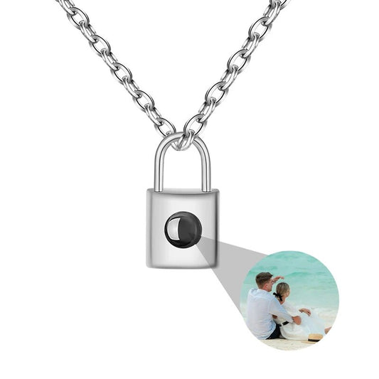 Necklace "Padlock" With Photo Inside