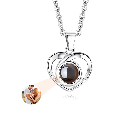 Necklace With Photo Inside Heart of Harmony